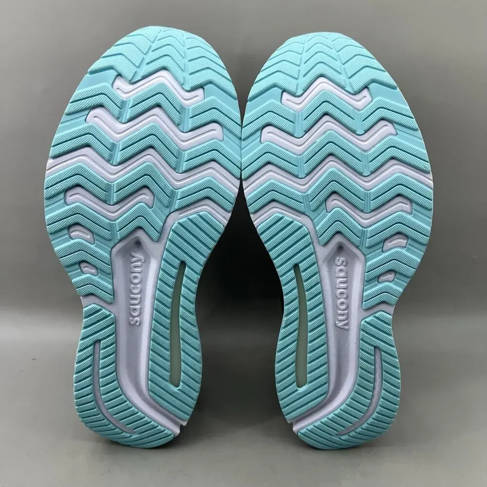 Saucony Guide 13 Running Shoes Women Size 10.5 Wide Blue Mesh Comfort Sneakers